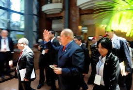 Portal 180 - Chávez propone tren para unir Montevideo y Caracas