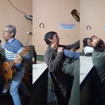 Ezequiel se emborracha y se enloquece...