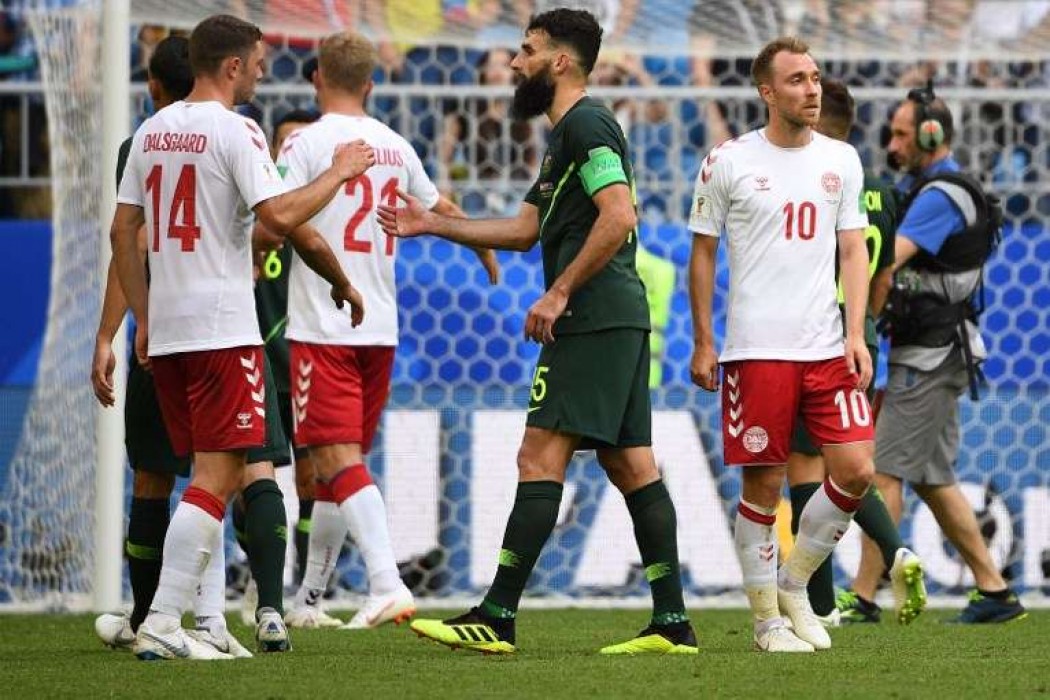 Dinamarca se acerca a octavos tras empatar 1-1 contra Australia — 180 | Del Sol 99.5 en el Mundial Rusia 2018