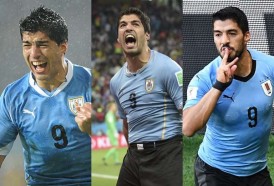 Portal 180 - Suárez es el primer uruguayo en anotar en tres mundiales