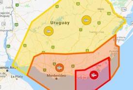 Portal 180 - Ciclón tuvo ráfagas de viento de hasta 96 km/h en Punta del Este