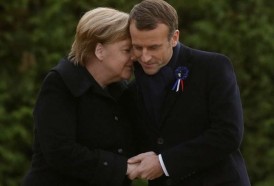 Portal 180 - Merkel y Macron celebran la reconciliación francoalemana “al servicio de Europa y de la paz”
