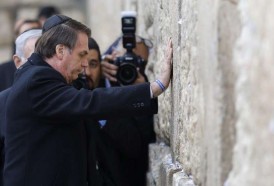 Portal 180 - Bolsonaro visita el Muro de los Lamentos junto con Netanyahu