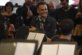 Portal 180 - Drexler con los músicos juveniles en el Auditorio