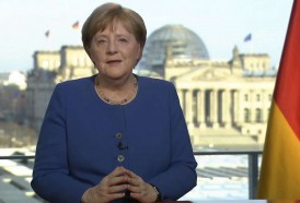 Portal 180 - Inusual discurso de Merkel ante el desafío del coronavirus