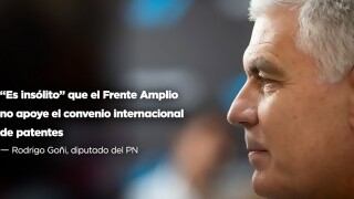“Es insólito” que el Frente Amplio no apoye el convenio internacional de patentes, afirmó Rodrigo Goñi - Entrevistas - DelSol 99.5 FM