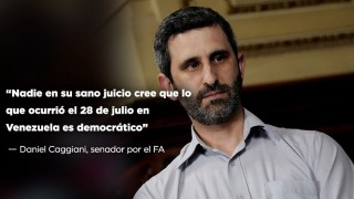 Caggiani: “Nadie en su sano juicio cree que lo que ocurrió el 28 de julio en Venezuela es democrático” - Entrevistas - DelSol 99.5 FM