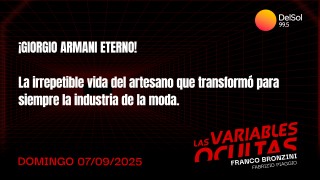 ¡Giorgio Armani, eterno! - Programas completos - DelSol 99.5 FM