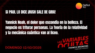 Si Paul lo dice ¡Rush sale de gira! - Programas completos - DelSol 99.5 FM