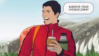 Cavani, Godín, Suárez y Muslera enseñan a entrenar desde un comic - Gastón Gioscia - DelSol 99.5 FM