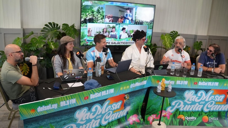 Descontrol y escraches en Punta Cana - Equipo Galáctico - La Mesa de los Galanes | DelSol 99.5 FM